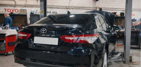 Замена помпы на пробеге 95 167 км - Toyota Camry (2019)