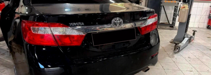 Замена топливного фильтра на Toyota Camry (2014 г., пробег 205 000 км)